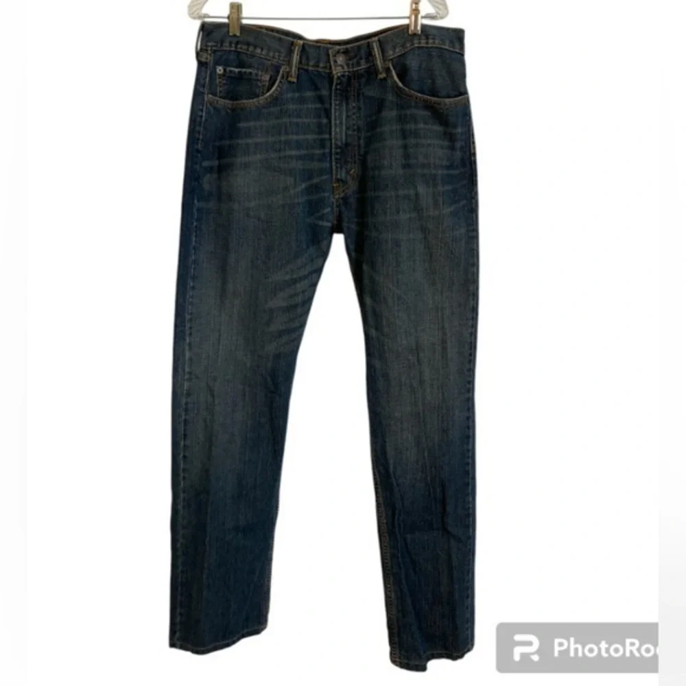 Mens Levi’s 505 Classic Straight Leg 5 Pocket Zip Fly Denim Jeans 36 X 33